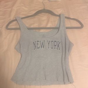 New york crop top from brandy melville, has been worn, owned for a couple months